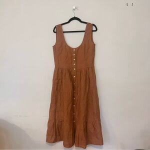 Laude the Label Poet Dress Amber Brown